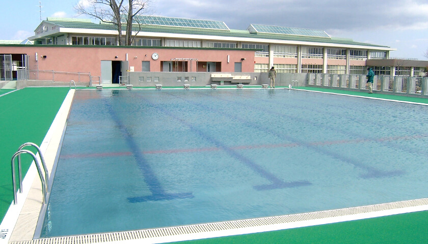 須賀川市立岩瀬中学校プール